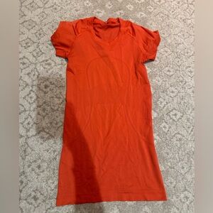 Lululemon Orange Swiftly Tech Tee